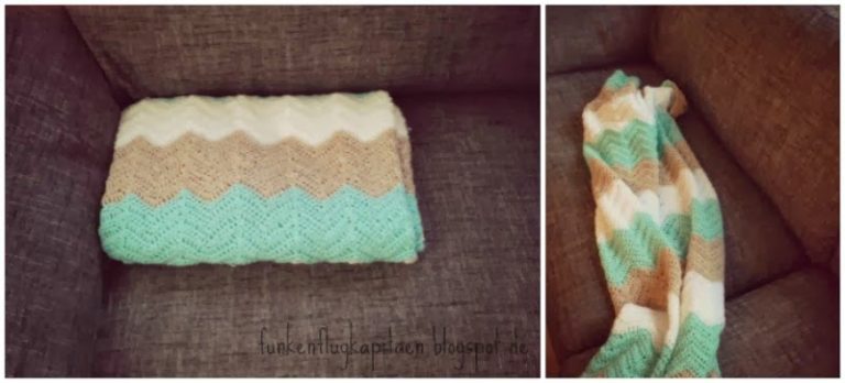 Decke mit Chevron-Muster