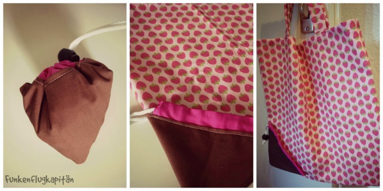 Tasche in der Tasche – Erdbeerstoff