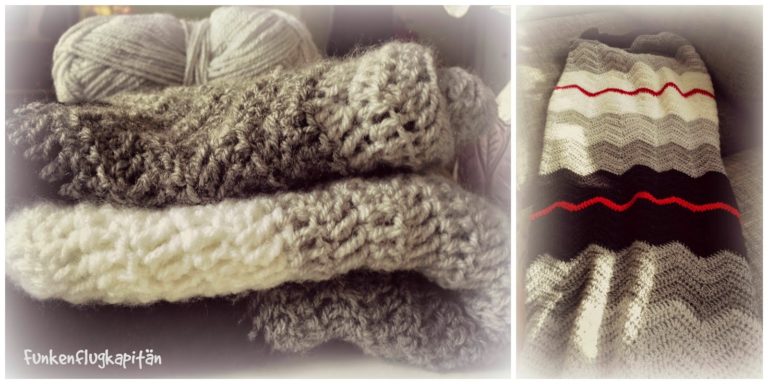 Decke mit Chevron-Muster