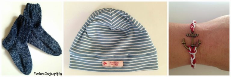 Socken Beanie Armkettchen Anker