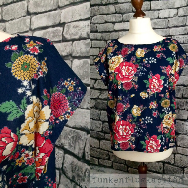 Bluse Webware Blumen