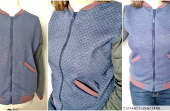 College Jacke aus Steppsweat
