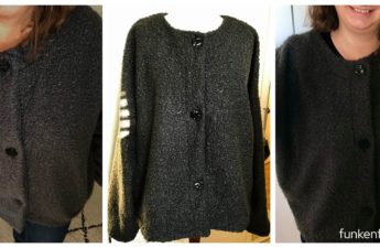 Adelaid Woven Jacket Style Arc Boucle grau