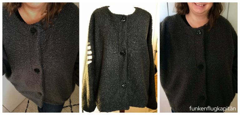 Adelaid Woven Jacket Style Arc Boucle grau