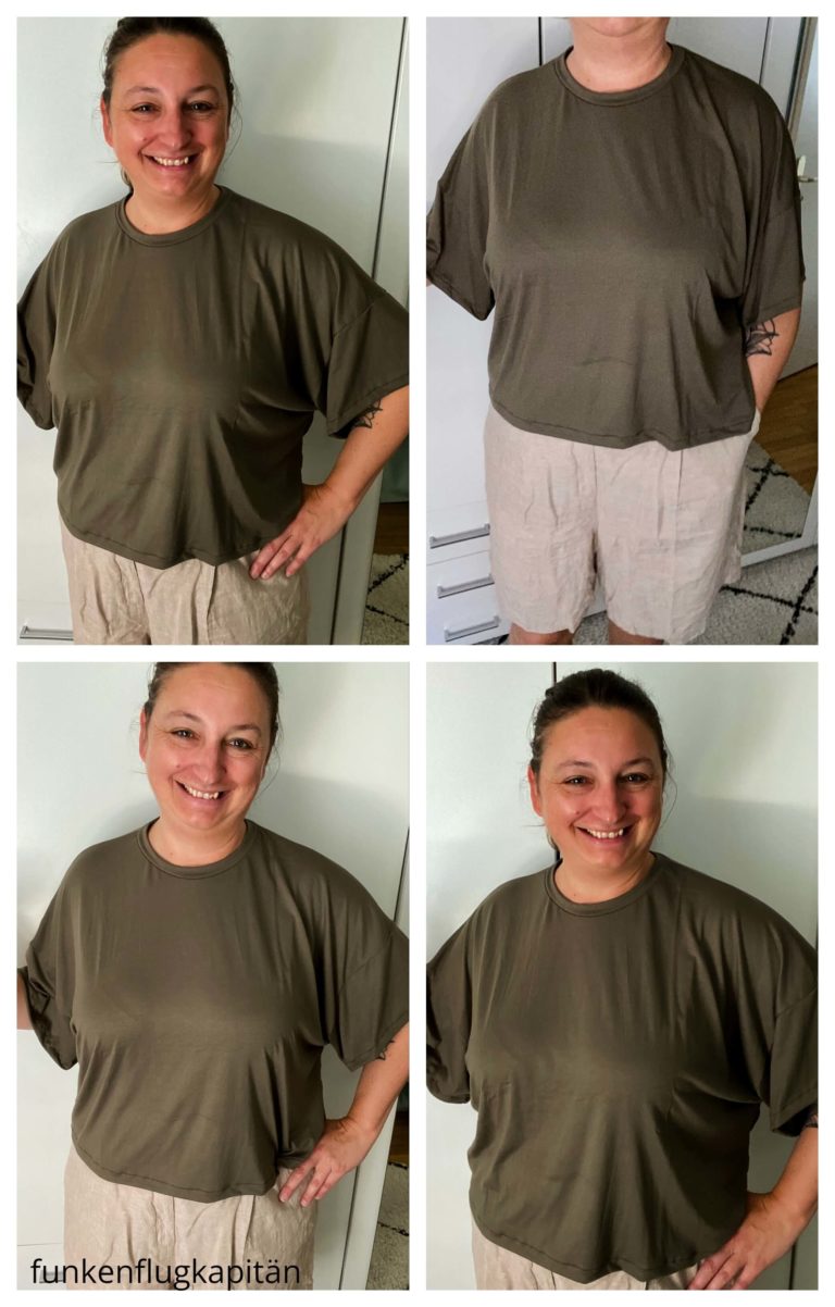 Ariana Croptop Kibadoo Viskosejersey khaki