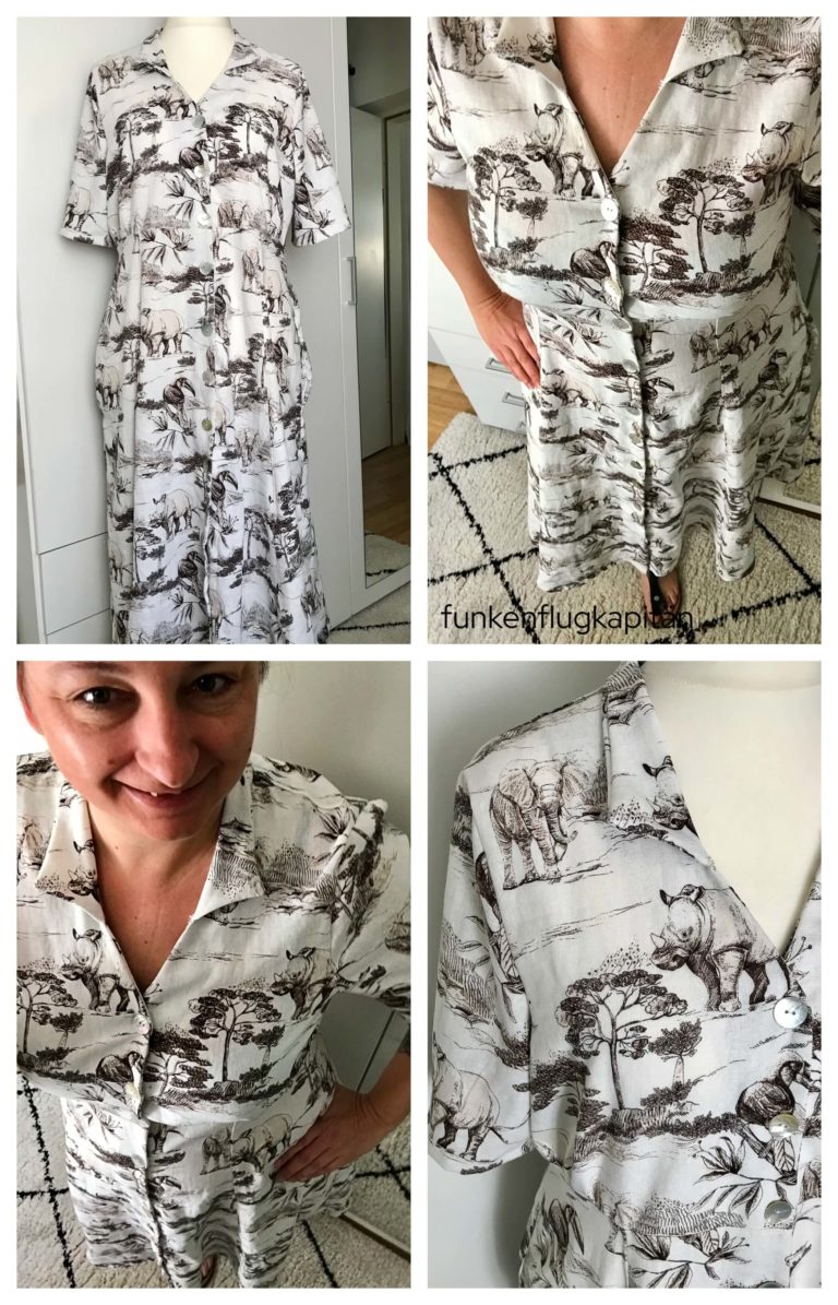Armidale Dress Style Arc Leinenviskose Milliblus Safari