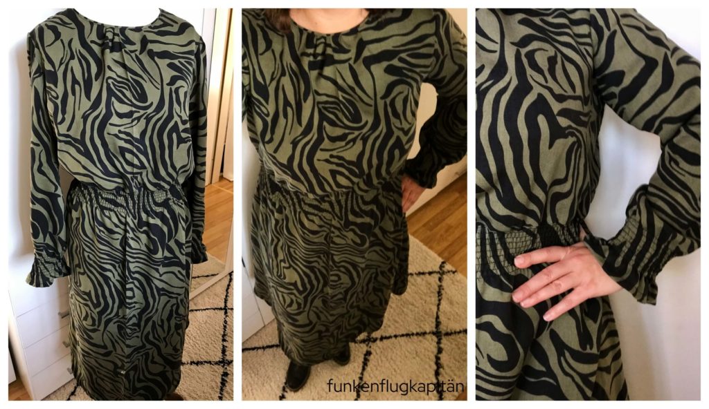 Asha Dress Style Arc Stoff Zebra khaki Mind the maker