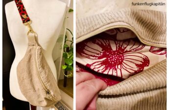 Bauchladen Cord beige