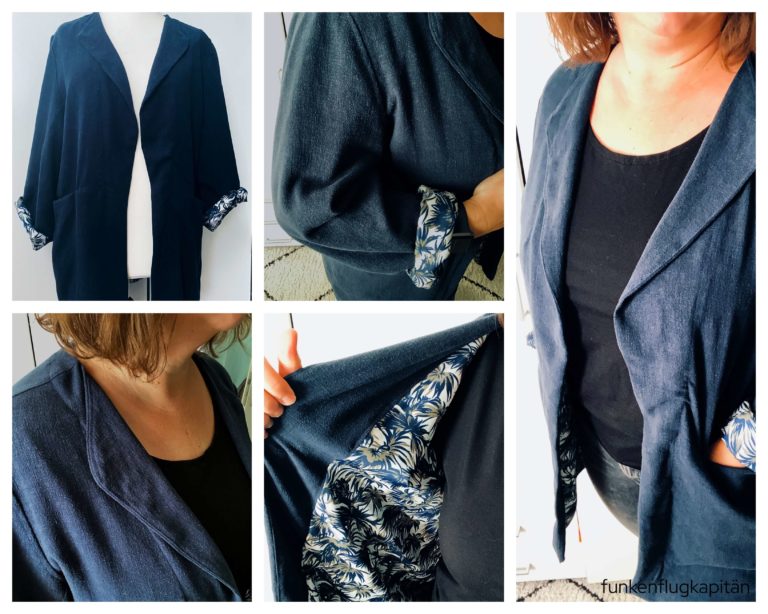 Blazer Kylie The Couture Leinen blau