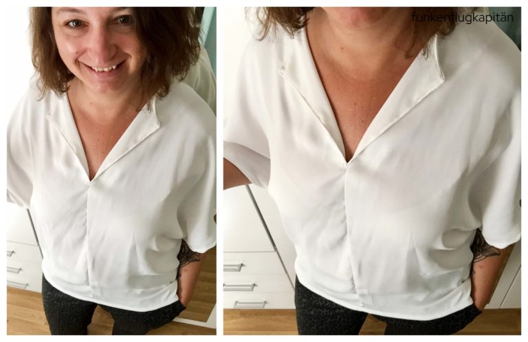 Bluse weiß Viskose
