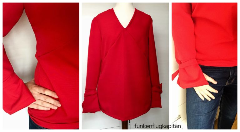 Bluse Rot Rachel Schnittmuster Berlin