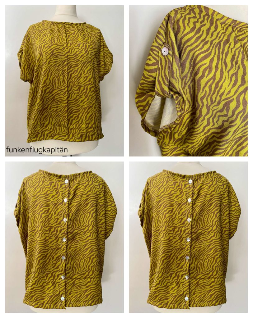 Bonnie Woven Top Style Arc Viskosestoff Zebramuster