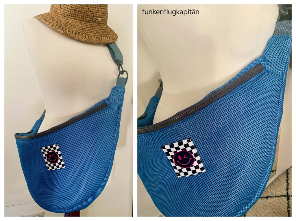 Crossbag Snaply Mesh blau