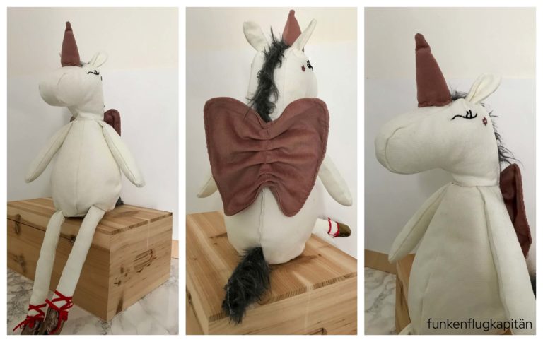 Einhornengel Stoff und Stil