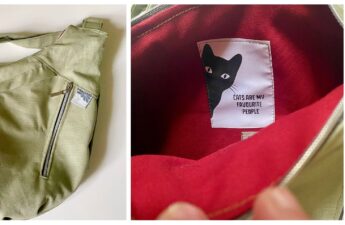Farbenmix Zipper Runde Canvas mint