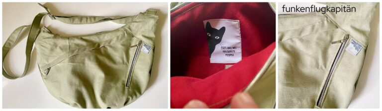 Farbenmix Zipper Runde Canvas mint