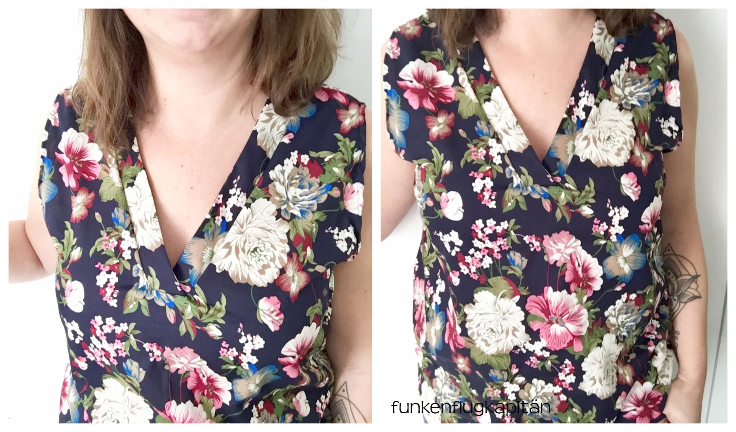 midirock-und-bluse-mit-V-ausschnitt