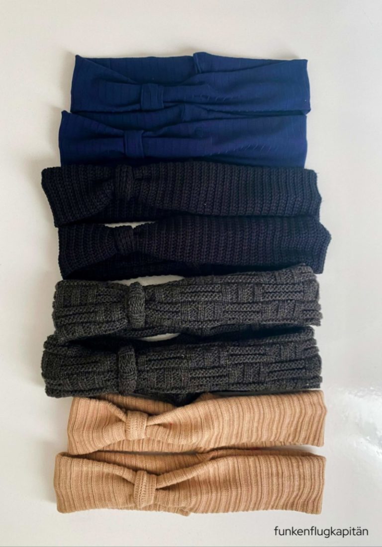 Haarbänder Strickstoffe