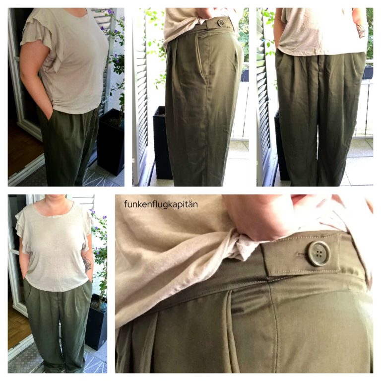 High Waisted Trousers The Assembly Line Khaki