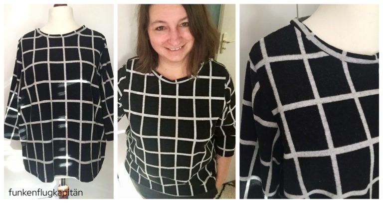 Holly Studio Schnittreif Flanell Schwarz Karo