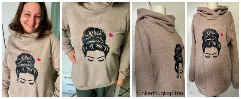 Hoody Lybstes mit Plot beige