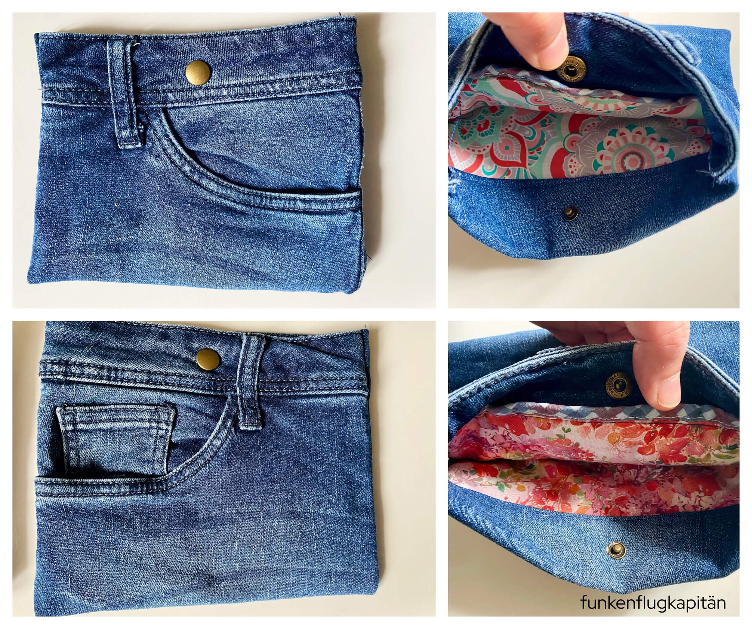 Jeanstasche Hose washed