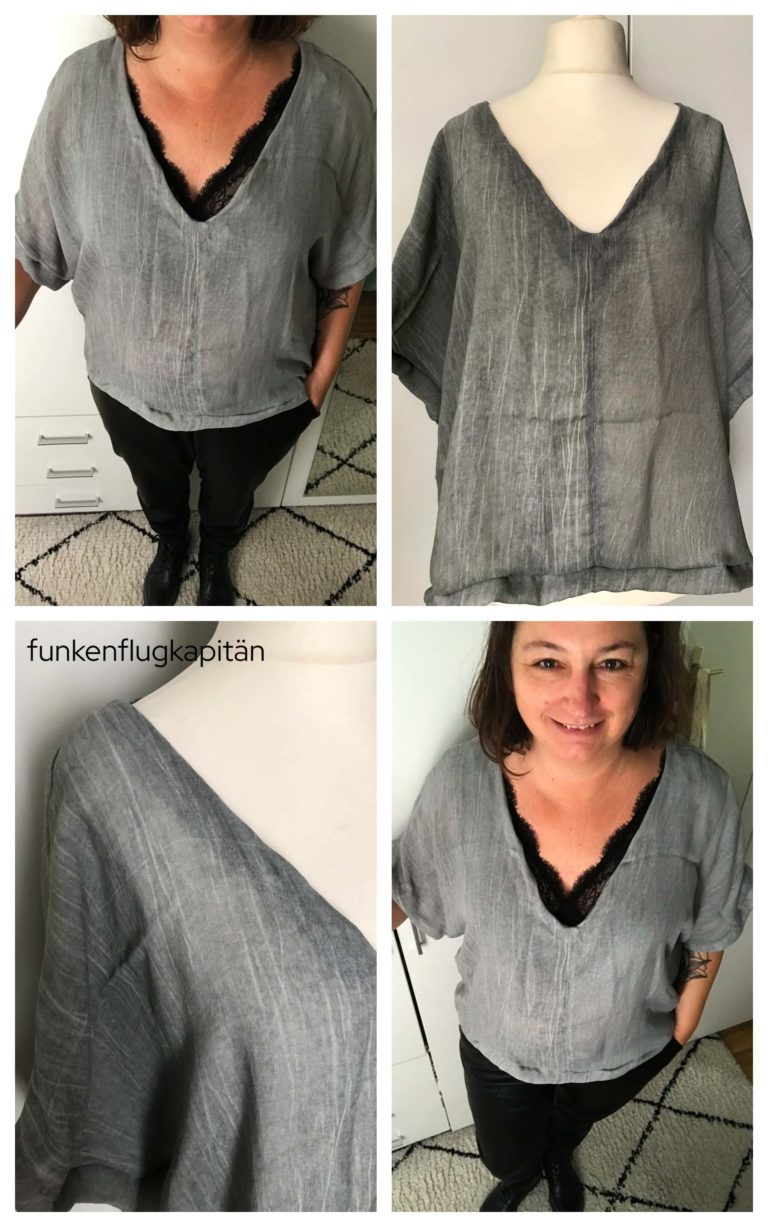 Joan Woven Top Style Arc Viskose grau