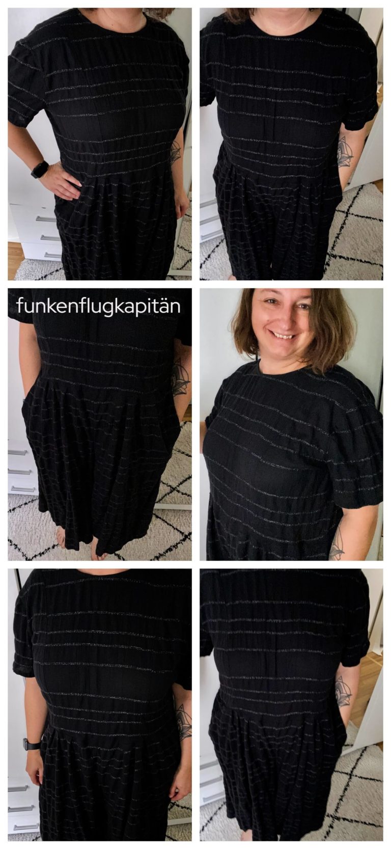 Jumpsuit Musselin V9075 Very Easy Vogue schwarz