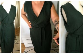 Juni Design Kleid No 7 Leinen grün