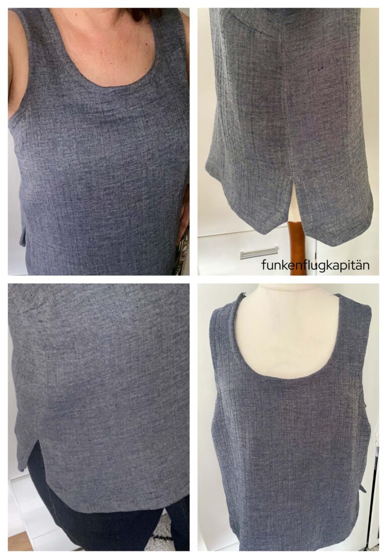 Kate Top Tessuti Fabrics Musselin grau