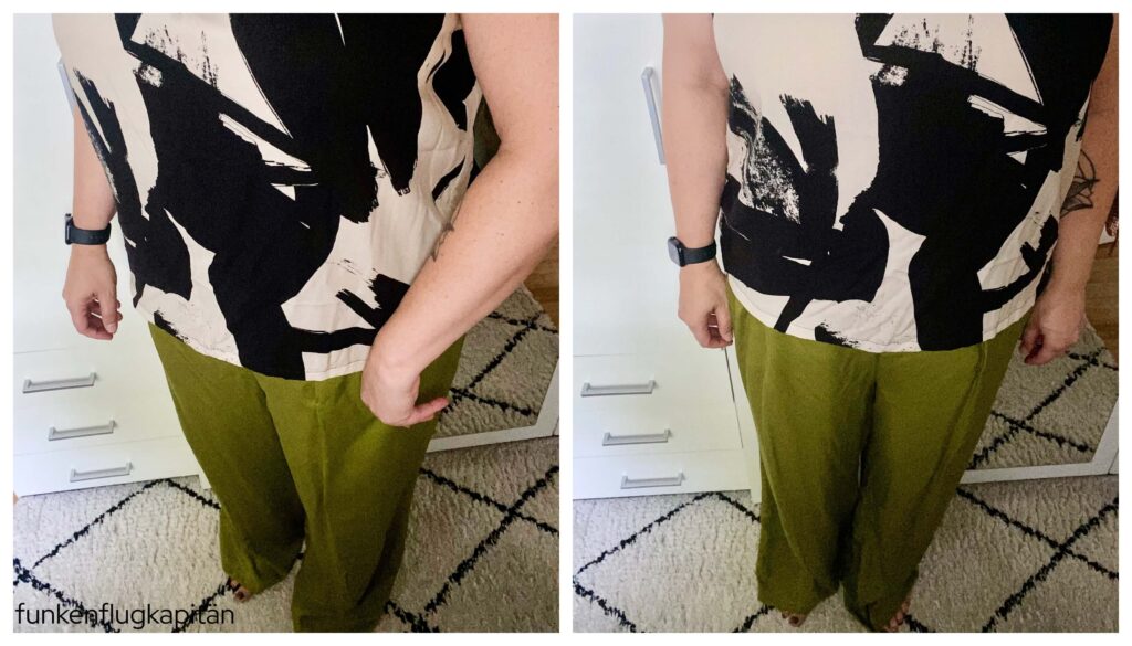 Kibadoo Hose Viskose Kiwigrün