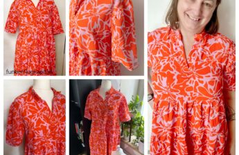Kibadoo Nelina Musselin orange rosa
