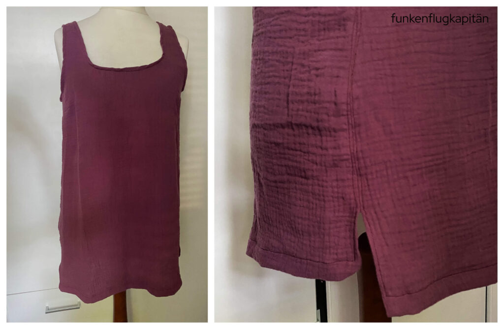 Kibadoo Sommertop Musselin bordeaux