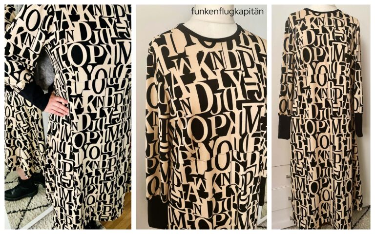 Kleid Inga Kibadoo Sweat schwarzweiß