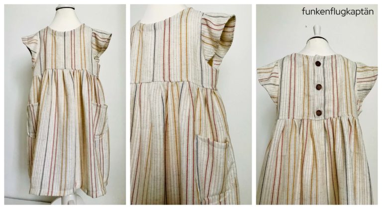 Kleid Juna Lybstes Viskoseleinen Streifen