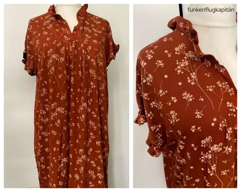 Kleid Nola Kibadoo Viskose rostrot