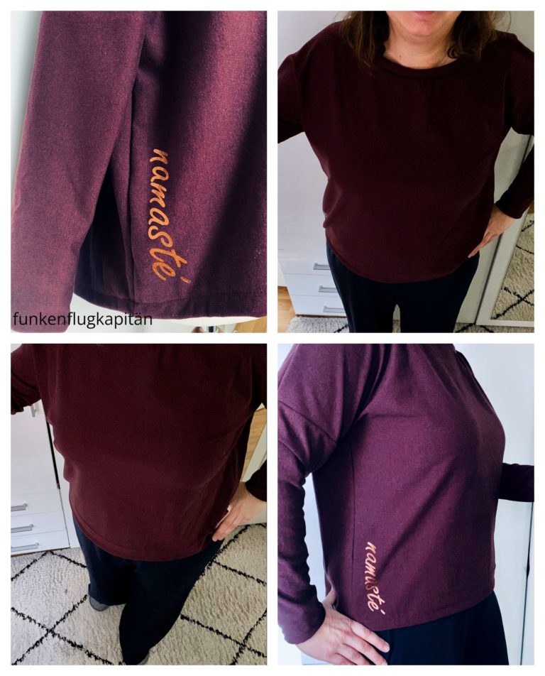 Lounge Set Kibadoo Sweat Viskosejersey blau bordeaux
