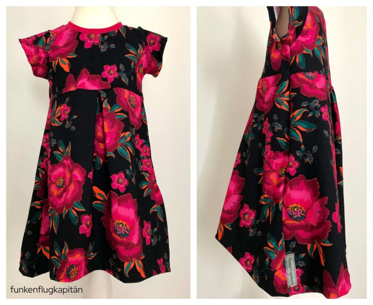 Lybstes Kleid Juna Jersey schwarz Pink