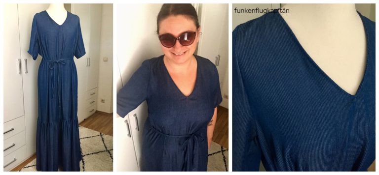 Massima Schnittmusterlounge blau Viskose