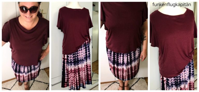 Posie Knit Top Style Arc bordeaux Rock Batik Viskosejersey