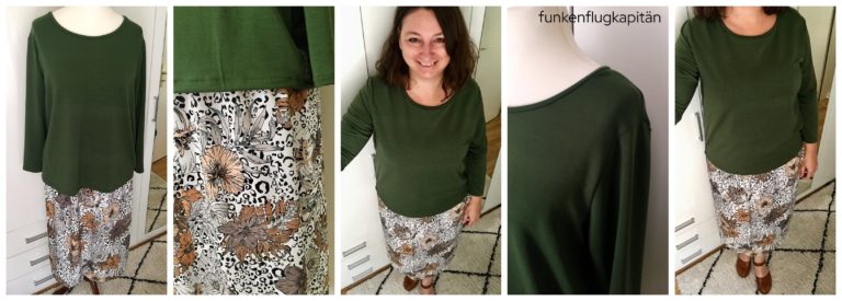 Shirt die Komplizini moosgrün Rock