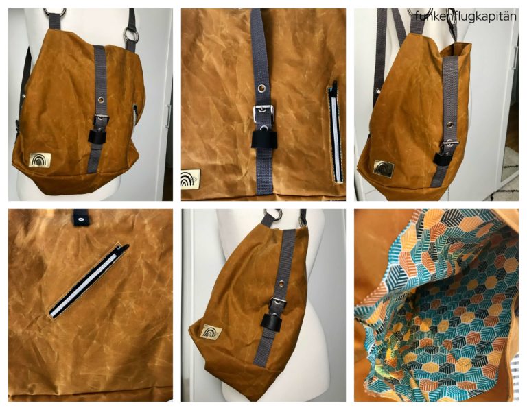 Shopper Mein anderes ich dry oilskin senfgelb