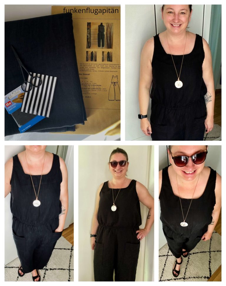 Stoff Juni Design Overall Natur zum Anziehen