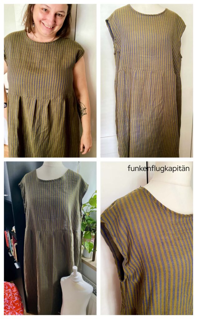 Style Arc Montana Dress Musselin braun Streifen