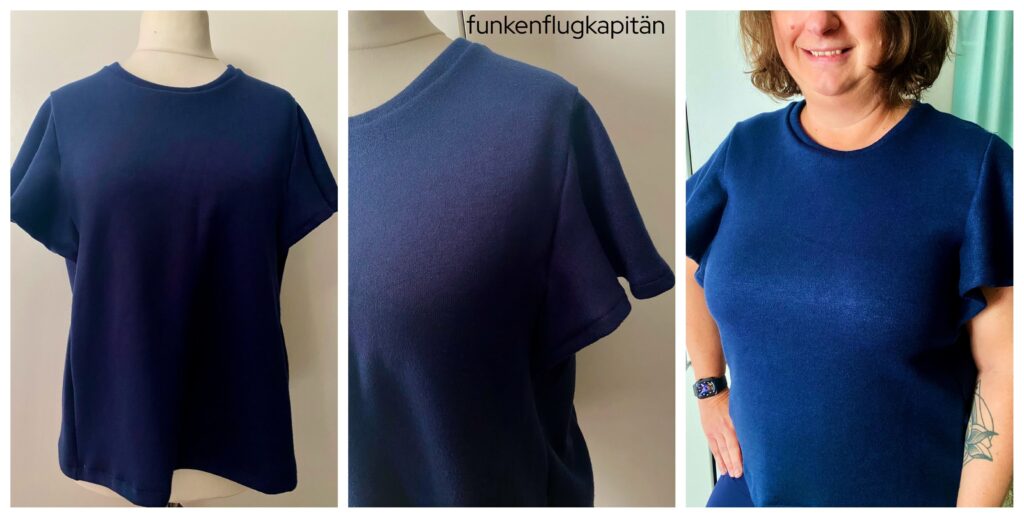 Style Arc Tshirt Feinstrick dunkelblau