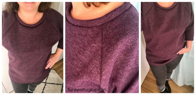Sweatshirt Whoop Designs Strick Bordeaux
