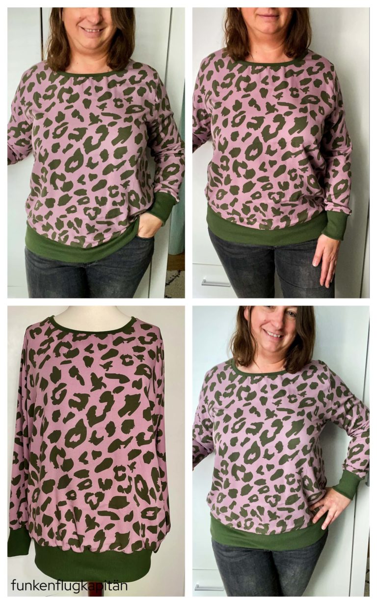 Sweatshirt die Komplizin Viskose lila leo