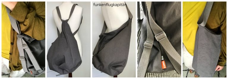 Tasche Nimmersatt Elsebeth und Ich grau Canvas