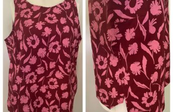 Tessuti Fabrics Kate Top Leinen rot