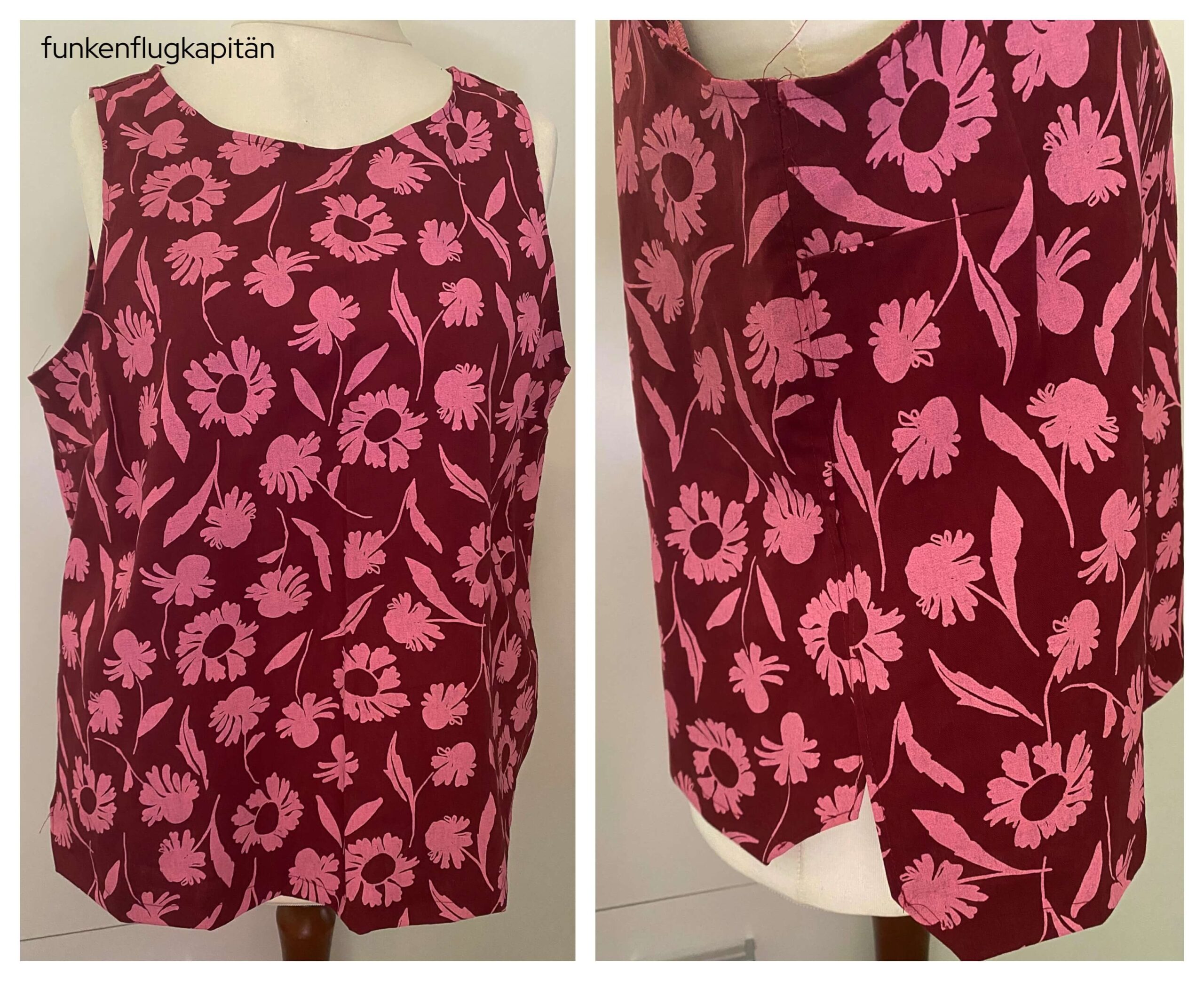 Tessuti Fabrics Kate Top Leinen rot